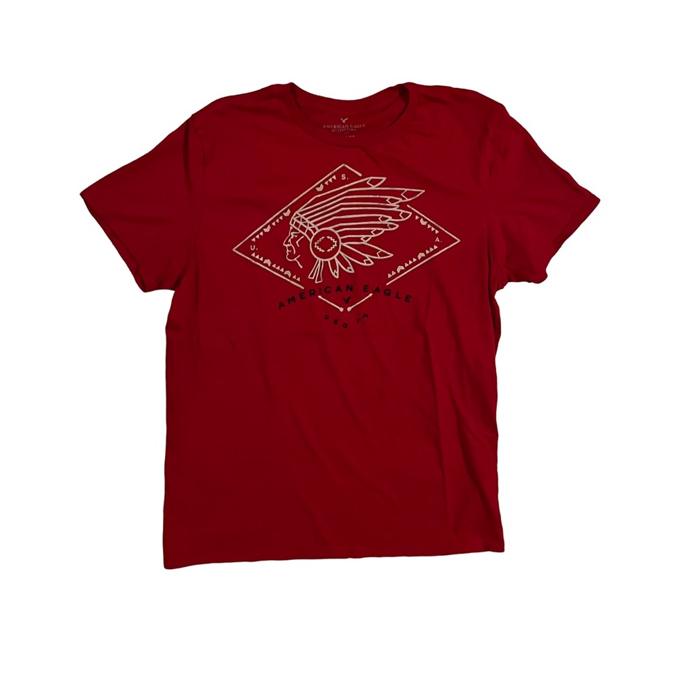American Eagle Outfitters Red Graphic T-Shirt
